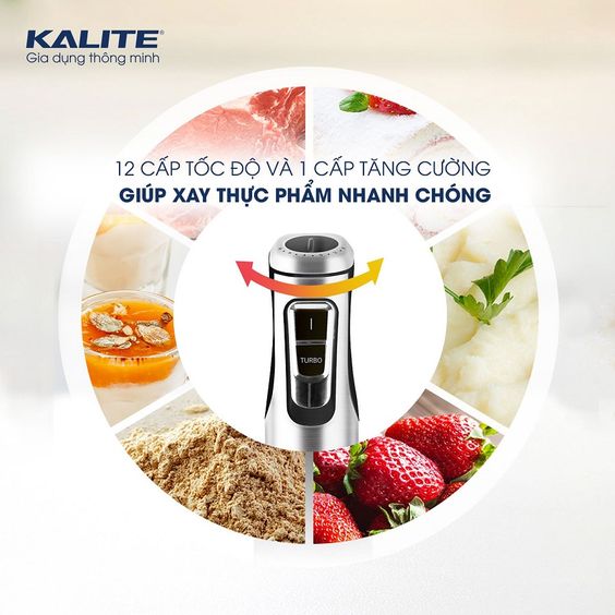  Máy xay sinh tố cầm tay Kalite KEB4112 công suất lớn